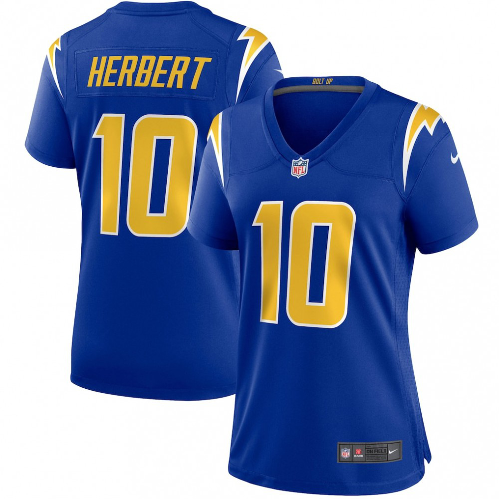 Justin Herbert Los Angeles Chargers Nike Women's Game Jersey - Royal-GridironStore